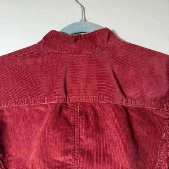 L.L. Bean Corduroy Blazer Jacket SZ XL Rust Fall Equestrian Academia VTG Stretch - Picture 10 of 13